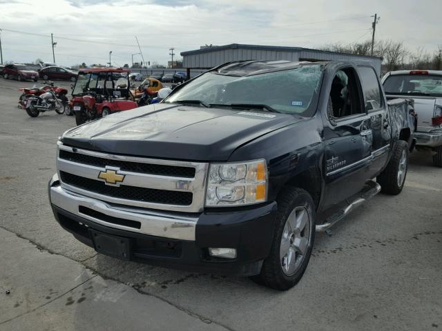 3GCPCSE04BG362616 - 2011 CHEVROLET SILVERADO BLACK photo 2