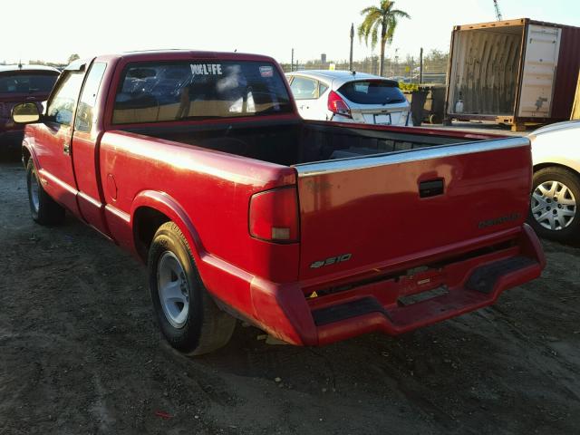 1GCCS19X7V8199148 - 1997 CHEVROLET S TRUCK S1 RED photo 3