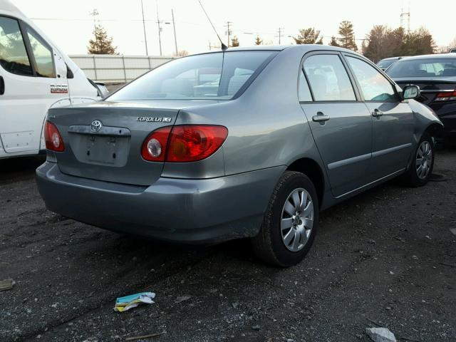 1NXBR32E83Z037508 - 2003 TOYOTA COROLLA CE GRAY photo 4