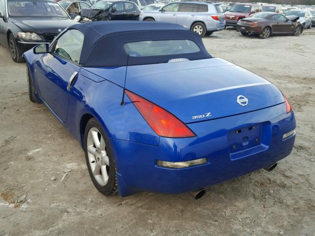 JN1AZ36A24T006255 - 2004 NISSAN 350Z ROADS BLUE photo 3