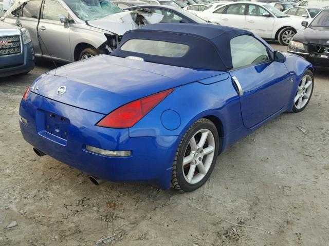 JN1AZ36A24T006255 - 2004 NISSAN 350Z ROADS BLUE photo 4