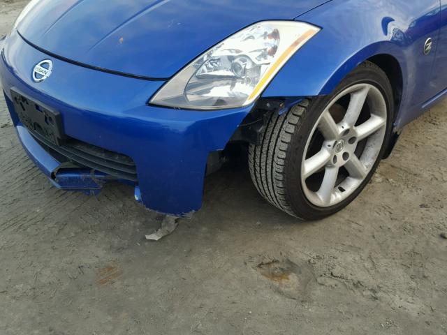 JN1AZ36A24T006255 - 2004 NISSAN 350Z ROADS BLUE photo 9