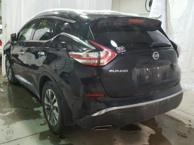 5N1AZ2MH2FN205428 - 2015 NISSAN MURANO S BLACK photo 3