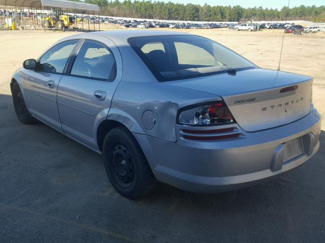 1B3EL46T96N268760 - 2006 DODGE STRATUS SX SILVER photo 3