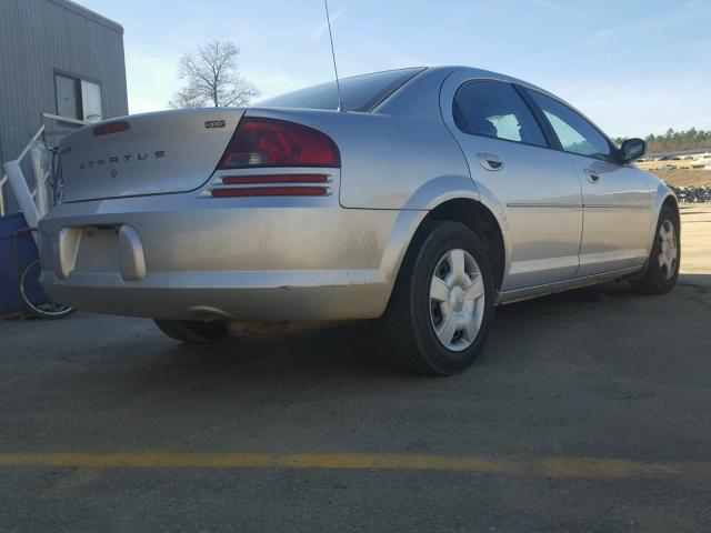 1B3EL46T96N268760 - 2006 DODGE STRATUS SX SILVER photo 4