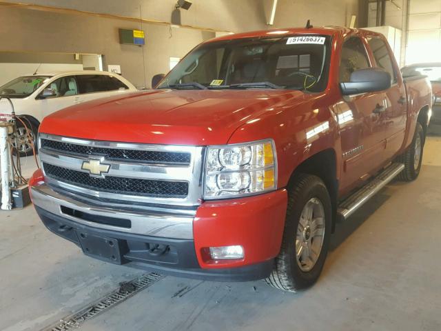 3GCEK13319G137629 - 2009 CHEVROLET SILVERADO RED photo 2