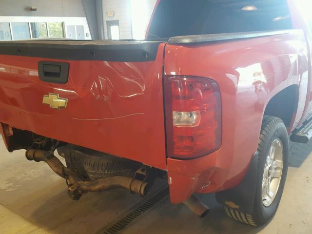 3GCEK13319G137629 - 2009 CHEVROLET SILVERADO RED photo 9