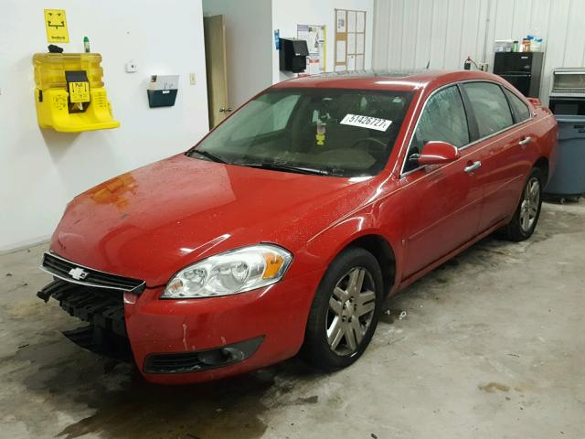 2G1WU58R379132192 - 2007 CHEVROLET IMPALA LTZ RED photo 2