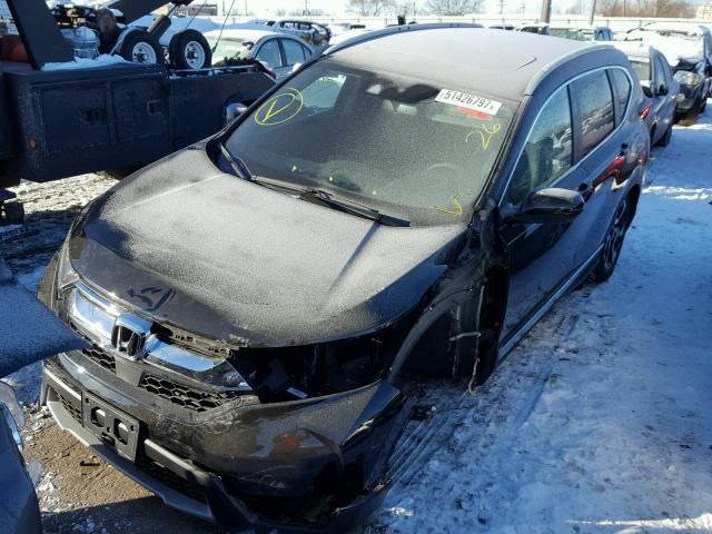 5J6RW2H90HL066640 - 2017 HONDA CR-V TOURI BLACK photo 2