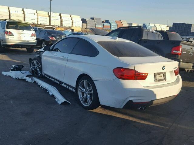 WBA3N7C53FK222606 - 2015 BMW 428 I WHITE photo 3