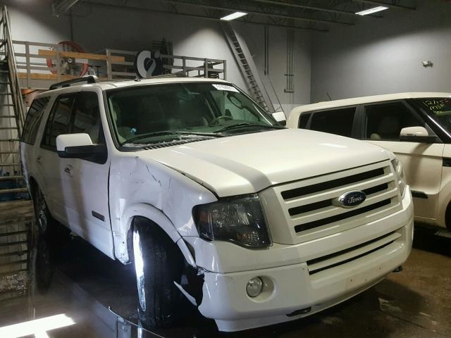 1FMFU20538LA25860 - 2008 FORD EXPEDITION WHITE photo 1