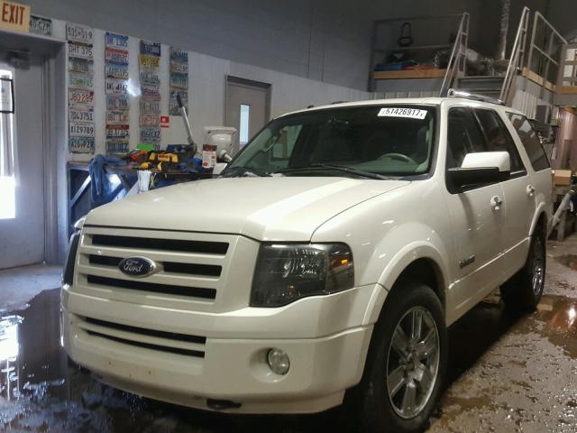 1FMFU20538LA25860 - 2008 FORD EXPEDITION WHITE photo 2