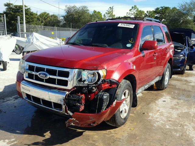 1FMCU04769KB26952 - 2009 FORD ESCAPE LIM RED photo 2