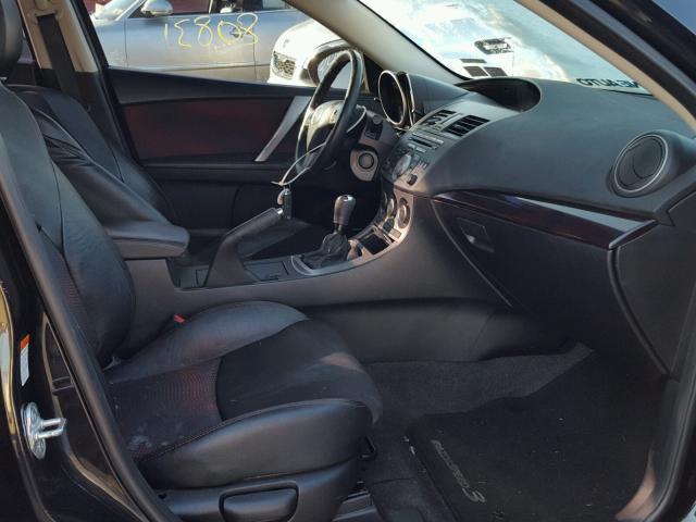 JM1BL1H49A1279392 - 2010 MAZDA SPEED 3 BLACK photo 5