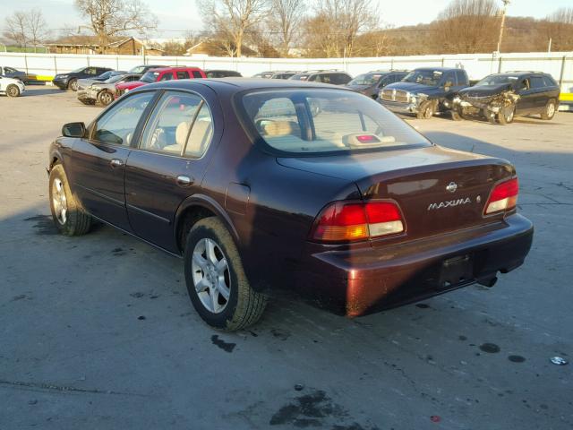 JN1CA21D0WM921646 - 1998 NISSAN MAXIMA GLE MAROON photo 3