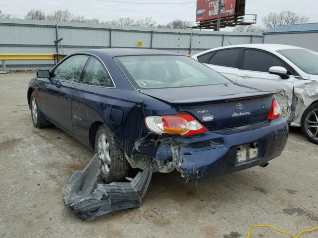 2T1CF28P23C606354 - 2003 TOYOTA CAMRY SOLA BLUE photo 3