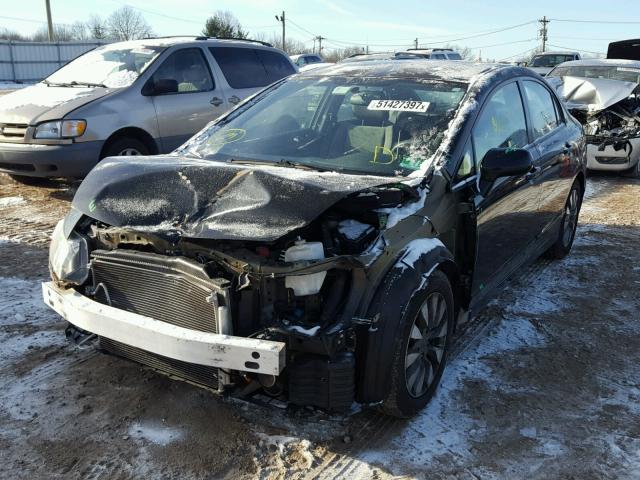 2HGFA1F80AH531482 - 2010 HONDA CIVIC EX შავი ფოტო 2
