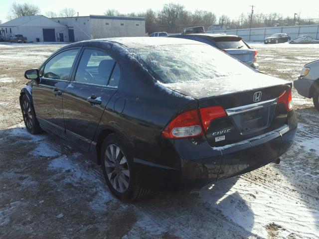 2HGFA1F80AH531482 - 2010 HONDA CIVIC EX შავი ფოტო 3