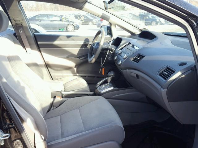 2HGFA1F80AH531482 - 2010 HONDA CIVIC EX შავი ფოტო 5