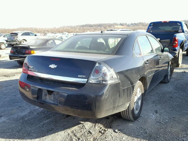 2G1WT58K189264309 - 2008 CHEVROLET IMPALA LT BLACK photo 4