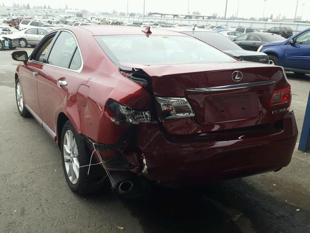 JTHBK1EG9B2418352 - 2011 LEXUS ES 350 RED photo 3