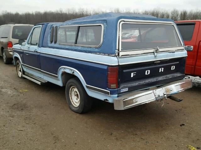 2FTCF15F5ECA50522 - 1984 FORD F150 TWO TONE photo 3