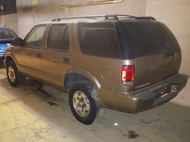 1GNDT13X44K162724 - 2004 CHEVROLET BLAZER BROWN photo 3