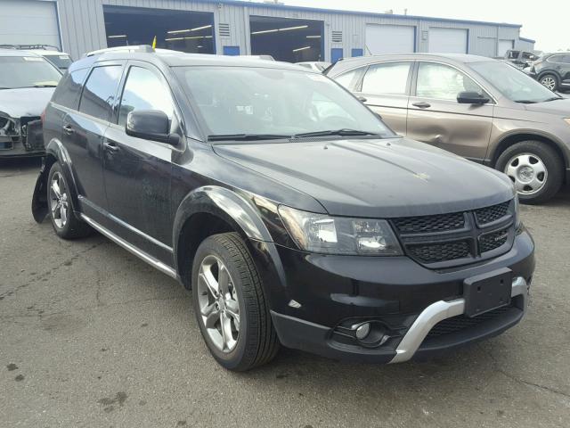 3C4PDDGG9HT600270 - 2017 DODGE JOURNEY CR BLACK photo 1