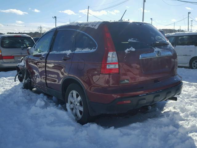 5J6RE487X8L018379 - 2008 HONDA CR-V EXL RED photo 3