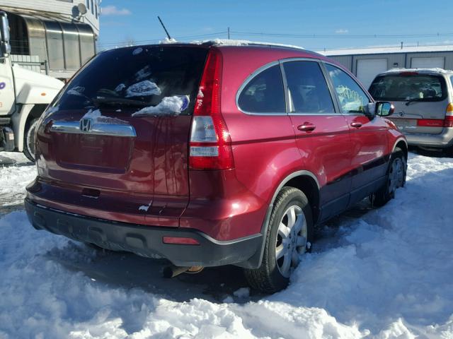 5J6RE487X8L018379 - 2008 HONDA CR-V EXL RED photo 4