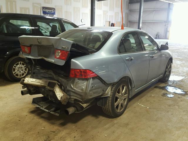 JH4CL96985C022556 - 2005 ACURA TSX BLUE photo 4