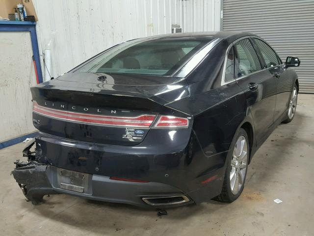 3LN6L2G93ER805771 - 2014 LINCOLN MKZ BLACK photo 4