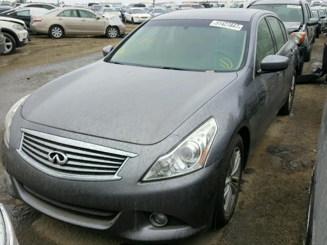 JN1CV6AP1BM504195 - 2011 INFINITI G37 BASE GRAY photo 2