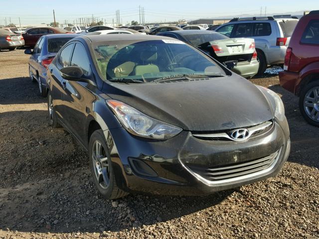 KMHDH4AEXDU664490 - 2013 HYUNDAI ELANTRA GL BLACK photo 1