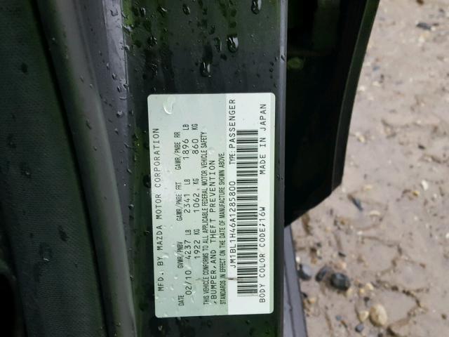 JM1BL1H46A1285800 - 2010 MAZDA SPEED 3 BLACK photo 10