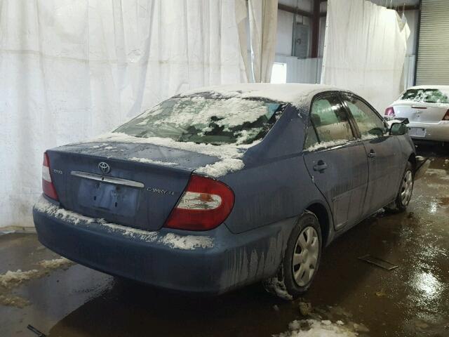 4T1BE32K84U925839 - 2004 TOYOTA CAMRY LE BLUE photo 4