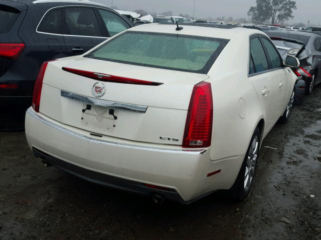 1G6DM577X80115130 - 2008 CADILLAC CTS WHITE photo 4