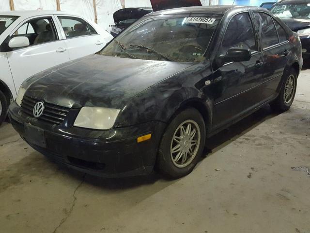 3VWSE69M22M058112 - 2002 VOLKSWAGEN JETTA GLS BLACK photo 2