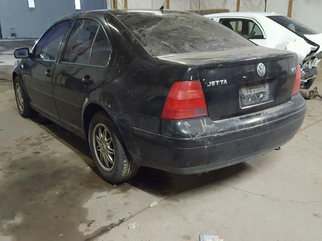 3VWSE69M22M058112 - 2002 VOLKSWAGEN JETTA GLS BLACK photo 3