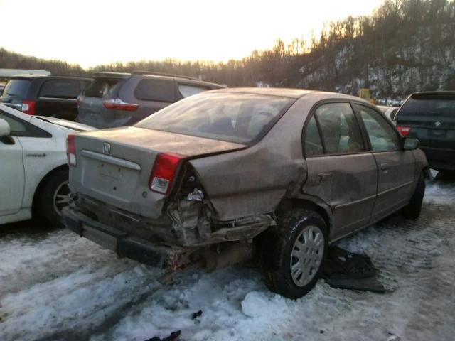 2HGES16515H545301 - 2005 HONDA CIVIC LX BEIGE photo 4