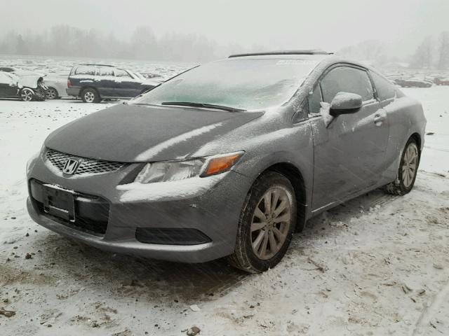 2HGFG3B82CH533303 - 2012 HONDA CIVIC EX GRAY photo 2