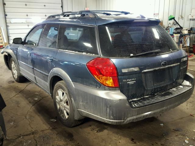 4S4BP62C957356701 - 2005 SUBARU LEGACY OUT BLUE photo 3