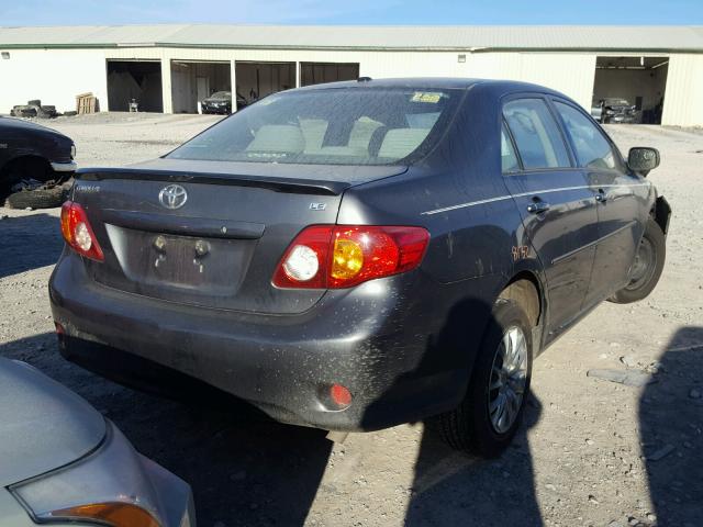 1NXBU4EE7AZ367380 - 2010 TOYOTA COROLLA BA GRAY photo 4