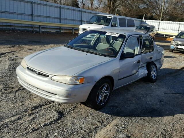 1NXBR12E2YZ399667 - 2000 TOYOTA COROLLA VE SILVER photo 2