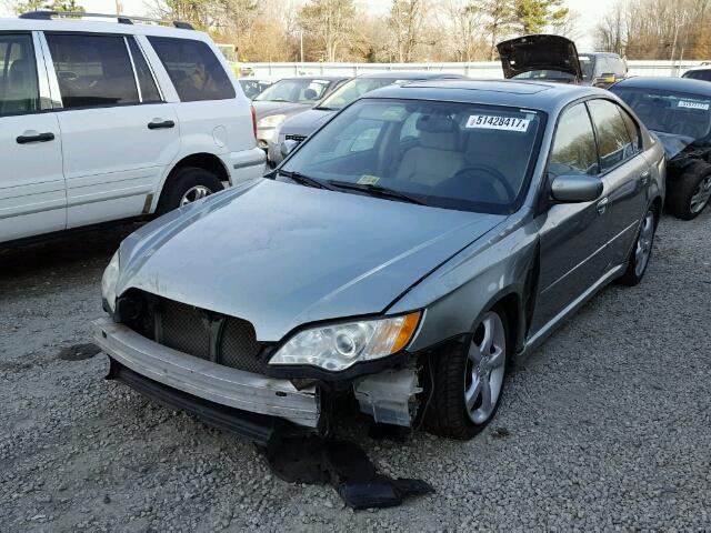 4S3BL616397226544 - 2009 SUBARU LEGACY 2.5 GREEN photo 2