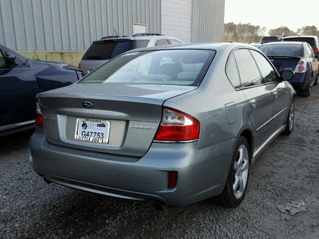 4S3BL616397226544 - 2009 SUBARU LEGACY 2.5 GREEN photo 4