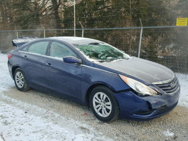 5NPEB4AC8BH071159 - 2011 HYUNDAI SONATA GLS BLUE photo 1