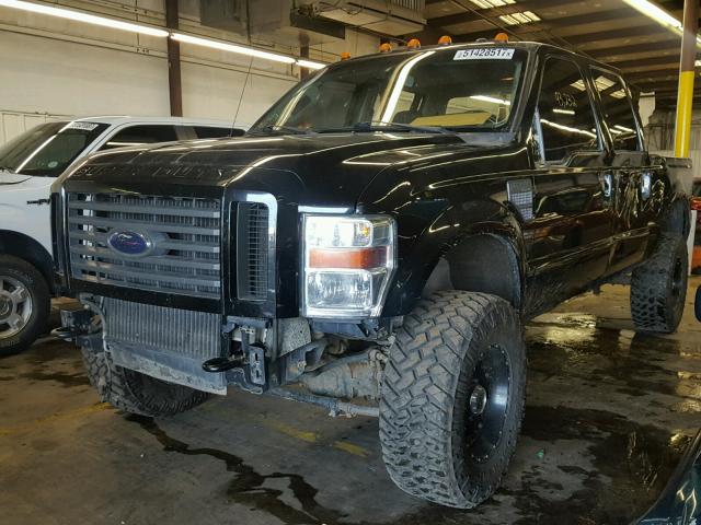 1FTSW21R19EB14721 - 2009 FORD F250 SUPER BLACK photo 2