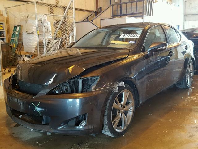 JTHBK262795094514 - 2009 LEXUS IS 250 GRAY photo 2