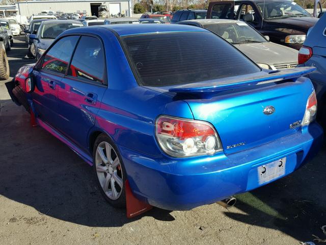 JF1GD79666G520213 - 2006 SUBARU IMPREZA WR BLUE photo 3